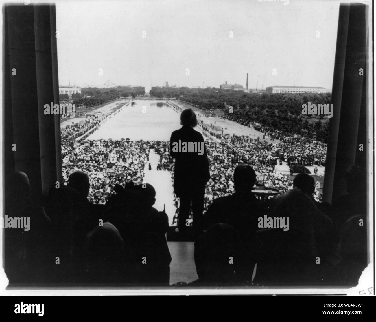 Edwin Markham, Dichter, der ein Gedicht zum Lincoln Memorial Abstract / Medium: 1 Fotoabzug. Stockfoto