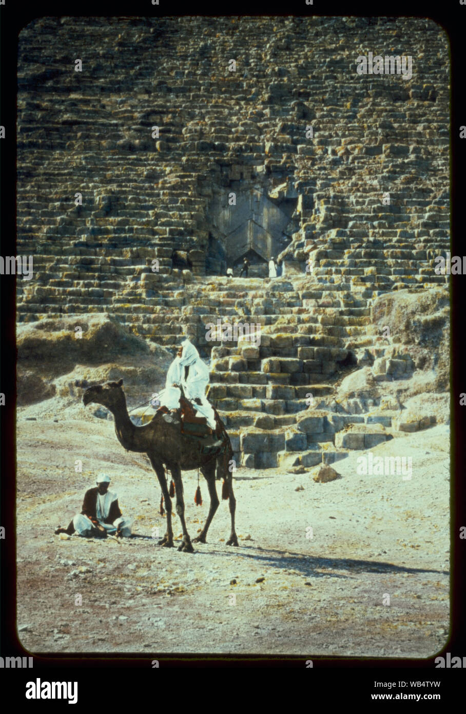 Ägypten. Pyramiden. Eintritt in die Cheops-pyramide Abstract / Medium: G. Eric und Edith Matson Fotosammlung Stockfoto