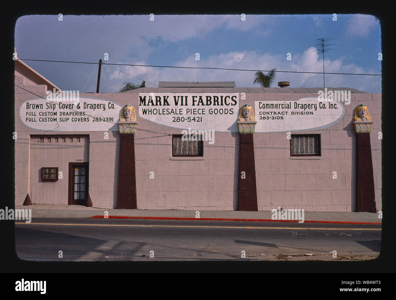 Ägyptische Garage, San Diego, Kalifornien Stockfoto