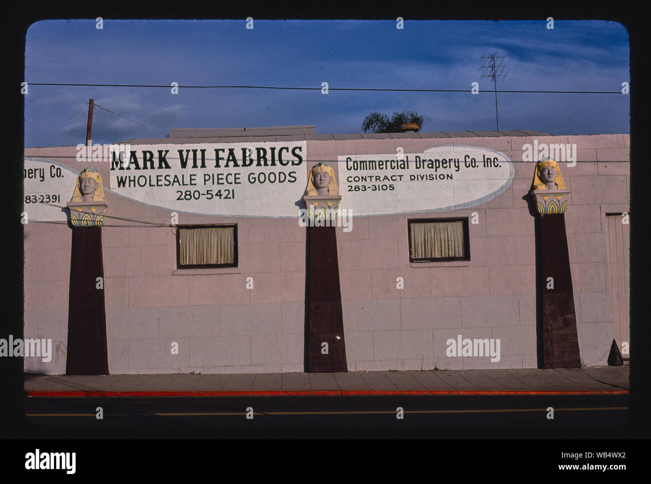 Ägyptische Garage, San Diego, Kalifornien Stockfoto