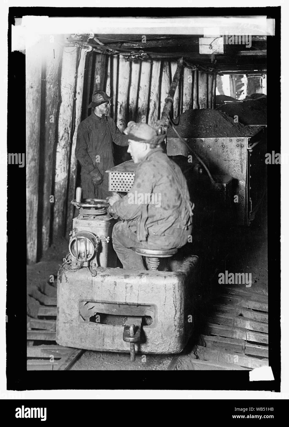 Elektr. Lokomotive, Oliver Eisen Mining Co., Minn. Abstract / Medium: 1 Negativ: Glas; 5 x 7 in. oder kleiner Stockfoto