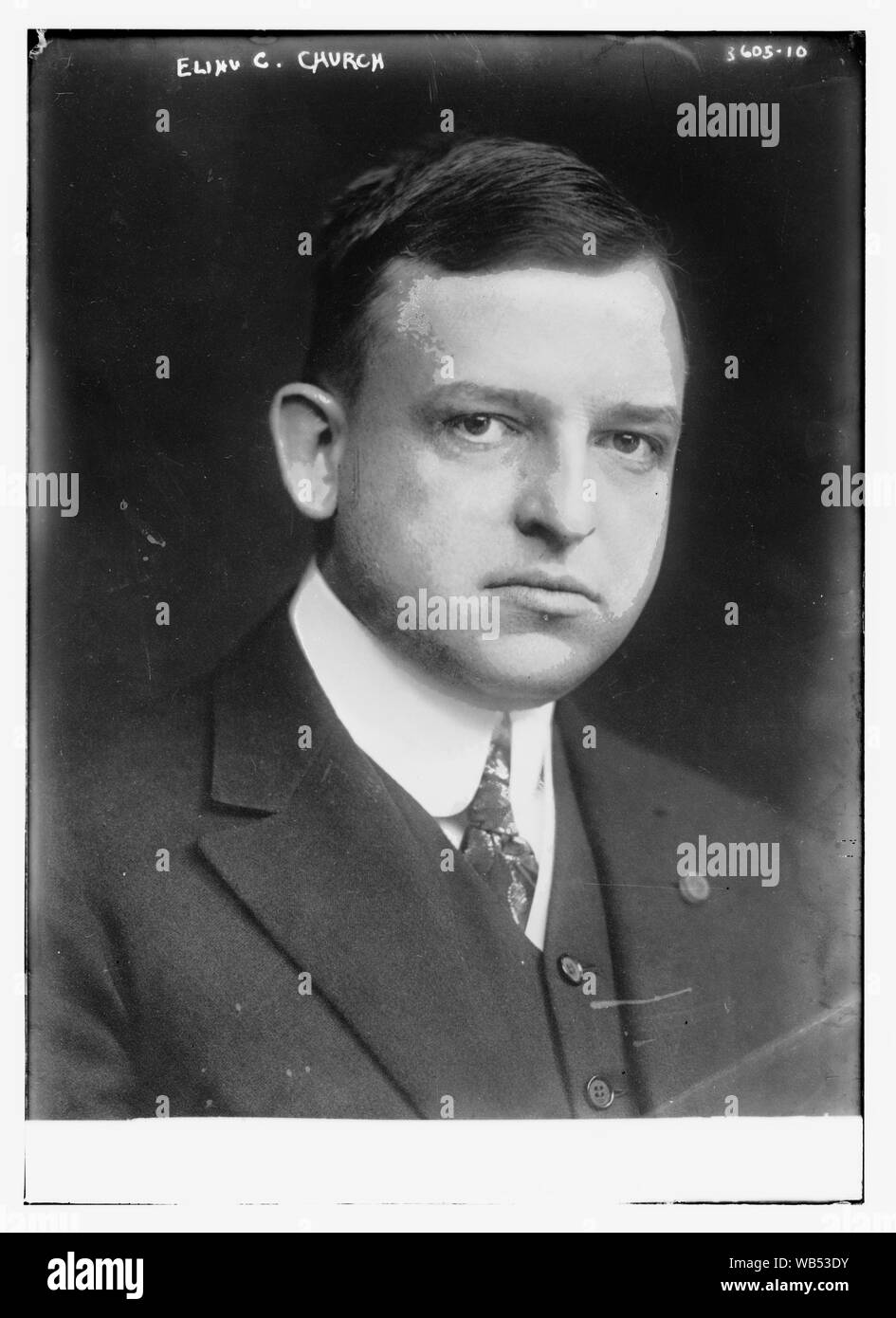 Elihu C. Kirche Abstract / Medium: 1 Negativ: Glas; 5 x 7 in. oder kleiner. Stockfoto