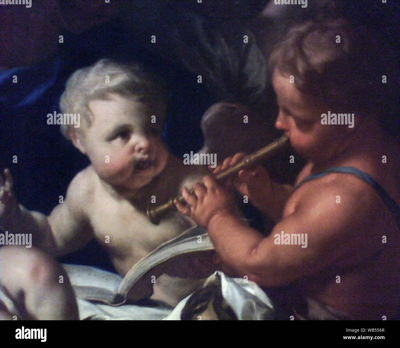 Détail de Le sommeil de l'enfant Jésus - FRANCESCO TREVISANI. Stockfoto
