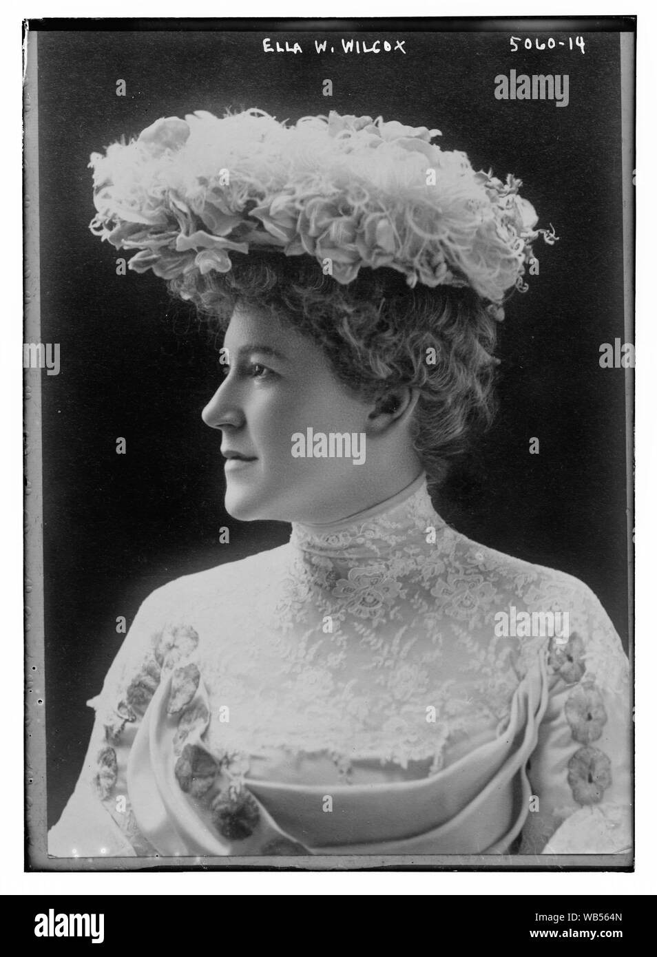 Ella W. Wilcox Abstract / Medium: 1 Negativ: Glas; 5 x 7 in. oder kleiner. Stockfoto