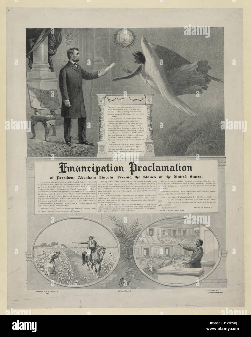 Emanzipations-Proklamation Stockfoto Emanzipations-Proklamation Stockfoto