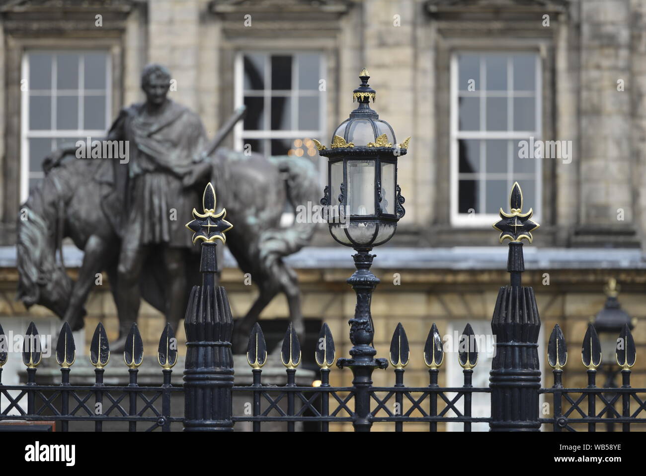 Von Edinburgh Schottland Hauptstadt eine beliebte Stadt im Sommer zu besuchen Stockfoto
