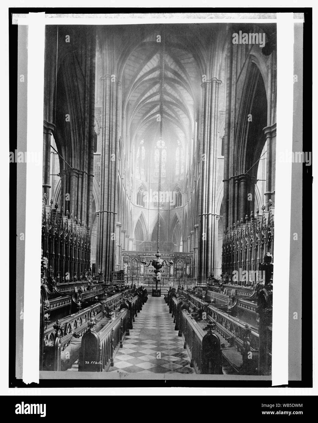 England, Westminster Abbey, Ostchor Abstract / Medium: 1 Negativ: Glas; 8 x 10 in. oder kleiner Stockfoto