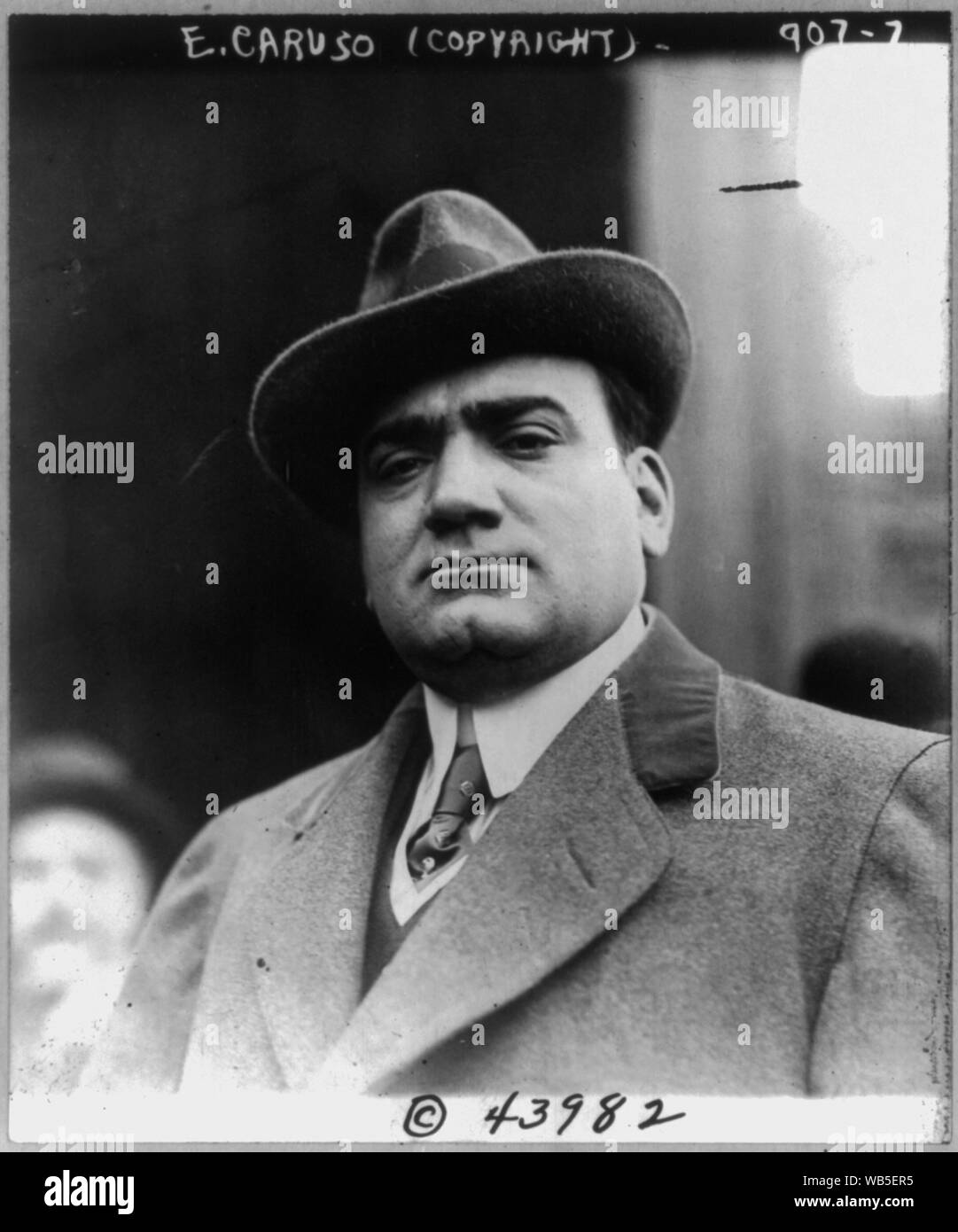 Enrico Caruso, 1873-1921 Abstract / Medium: 1 Fotoabzug. Stockfoto