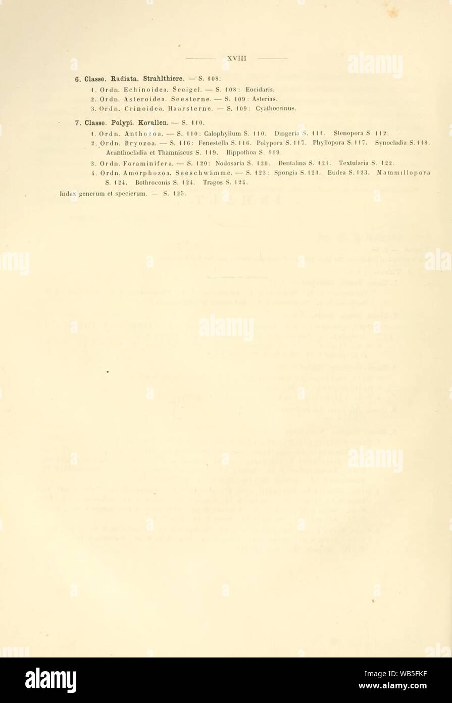 Dyas oder sterben und das Rothliegende Zechsteinformation (Seite XVIII) Stockfoto