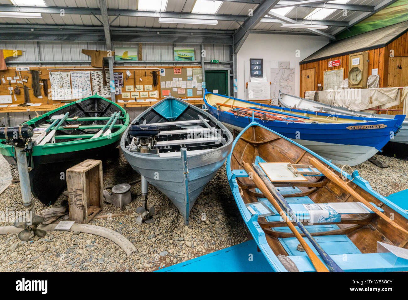 Die Unst Yacht Haven, Shetland. Stockfoto