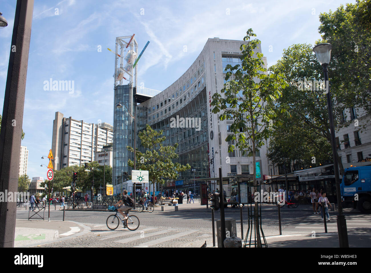 Der Place d'Italie mit Italie 2 Im 13. arrondissement von Paris, Frankreich Stockfoto