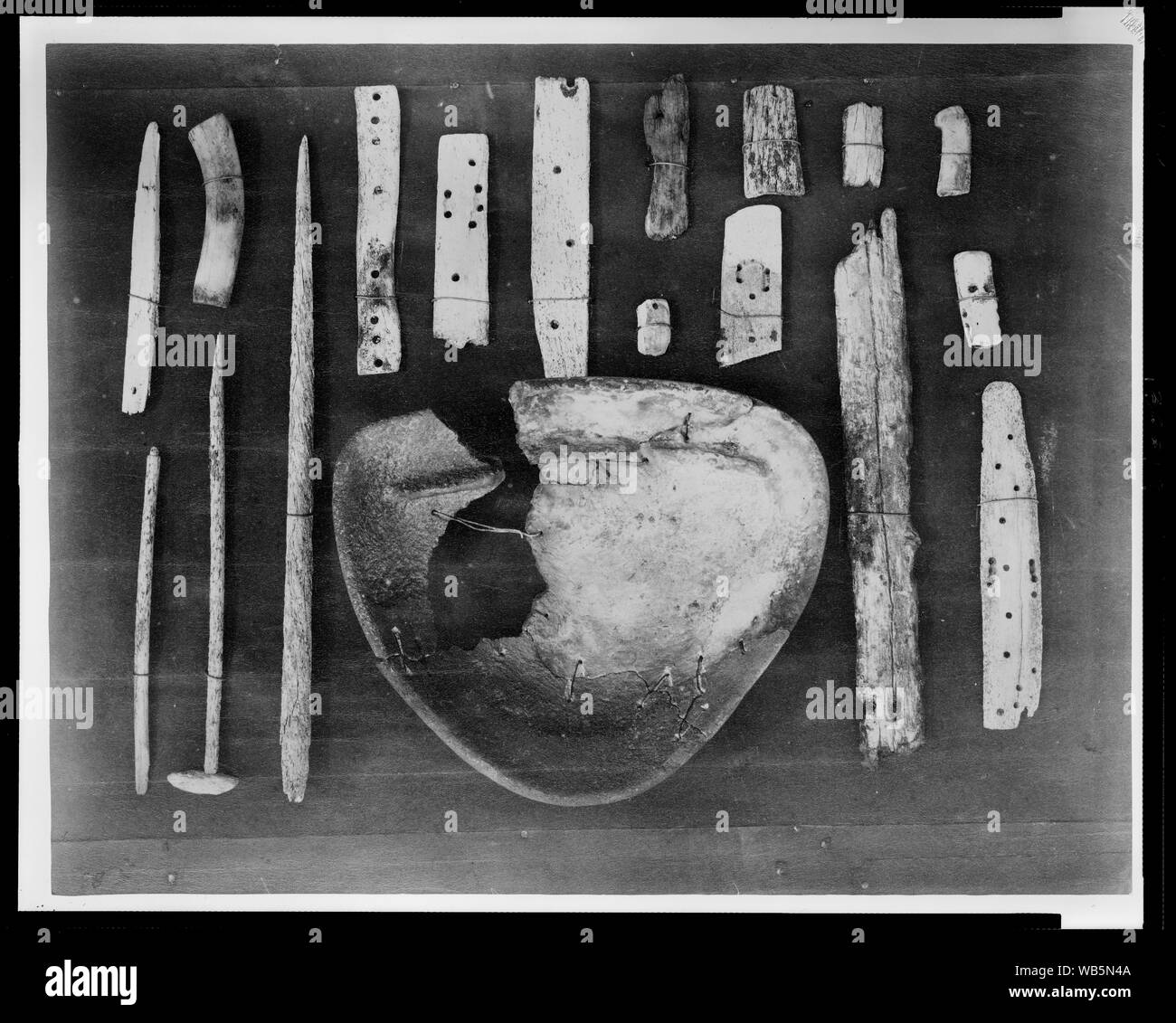 Eskimo Relikte am Kap Band Abstract/Medium gefunden: 1 Fotoabzug. Stockfoto