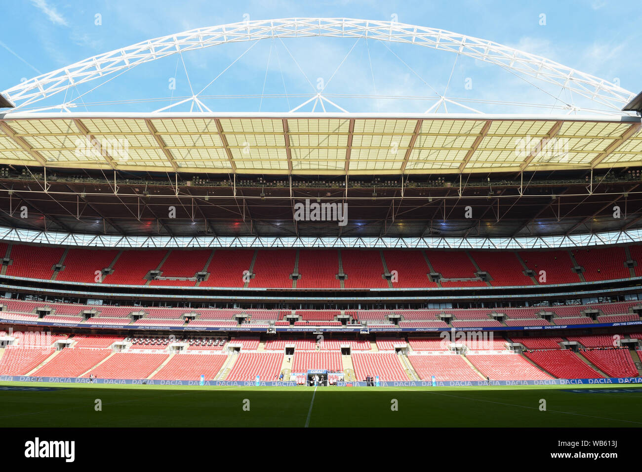 24. August 2019, Wembley Stadion, London, England; 2019 Coral das Endspiel um den Challenge Cup; St Helens vs Warrington Wölfe; Quelle: Richard Long/News Bilder Stockfoto