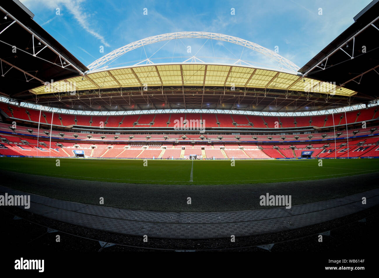 24. August 2019, Wembley Stadion, London, England; 2019 Coral das Endspiel um den Challenge Cup; St Helens vs Warrington Wölfe; Quelle: Richard Long/News Bilder Stockfoto