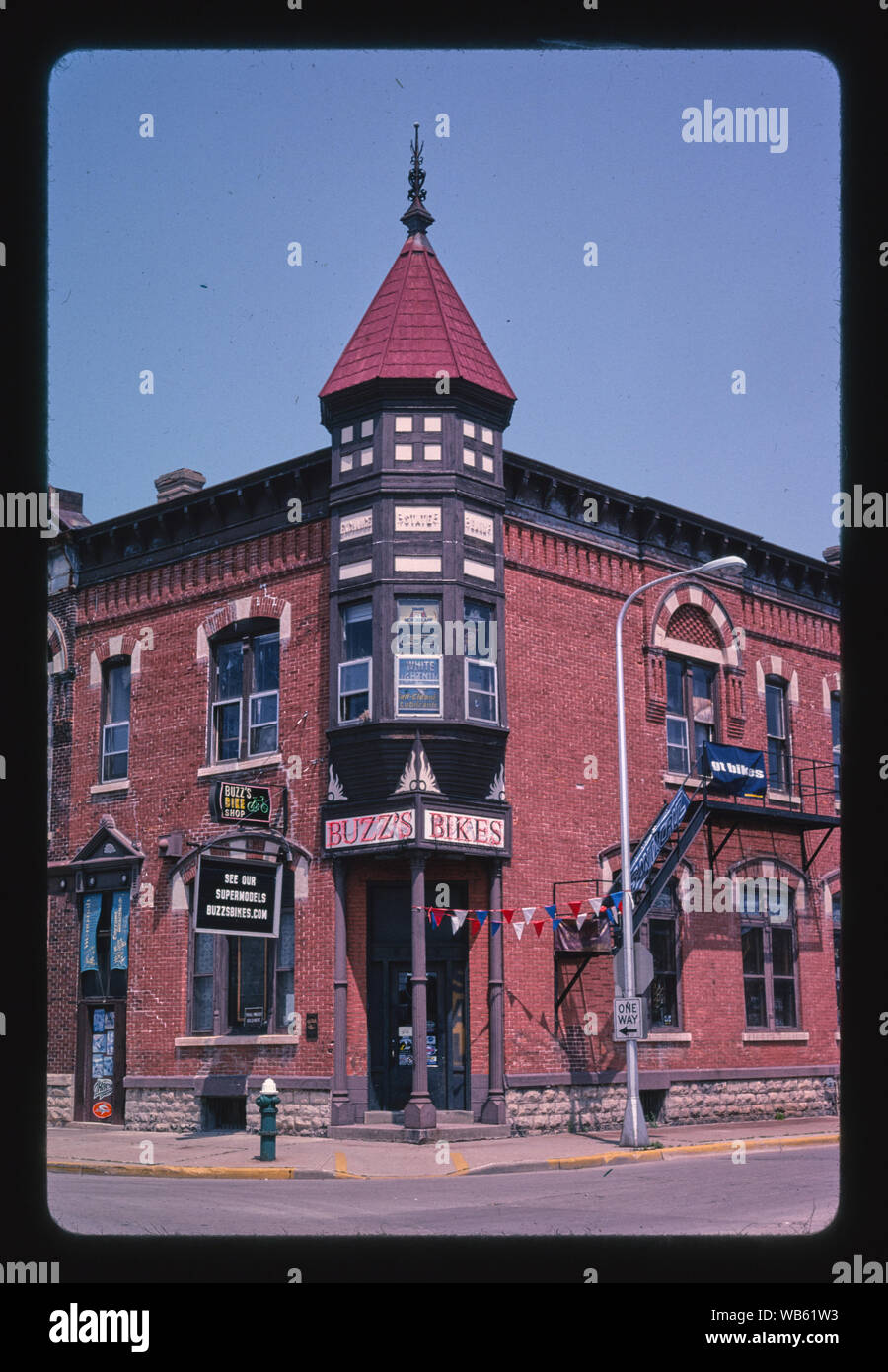 Exchange State Bank, Eckgebäude, Saint Cloud und Rose Straßen, La Crosse, Wisconsin Stockfoto