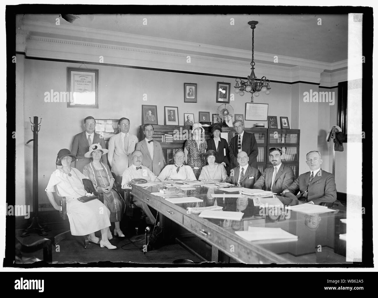 Executive Committee, Progressive politische Aktion, 7/12/24 Abstract / Medium: 1 Negativ: Glas; 5 x 7 in. oder kleiner Stockfoto