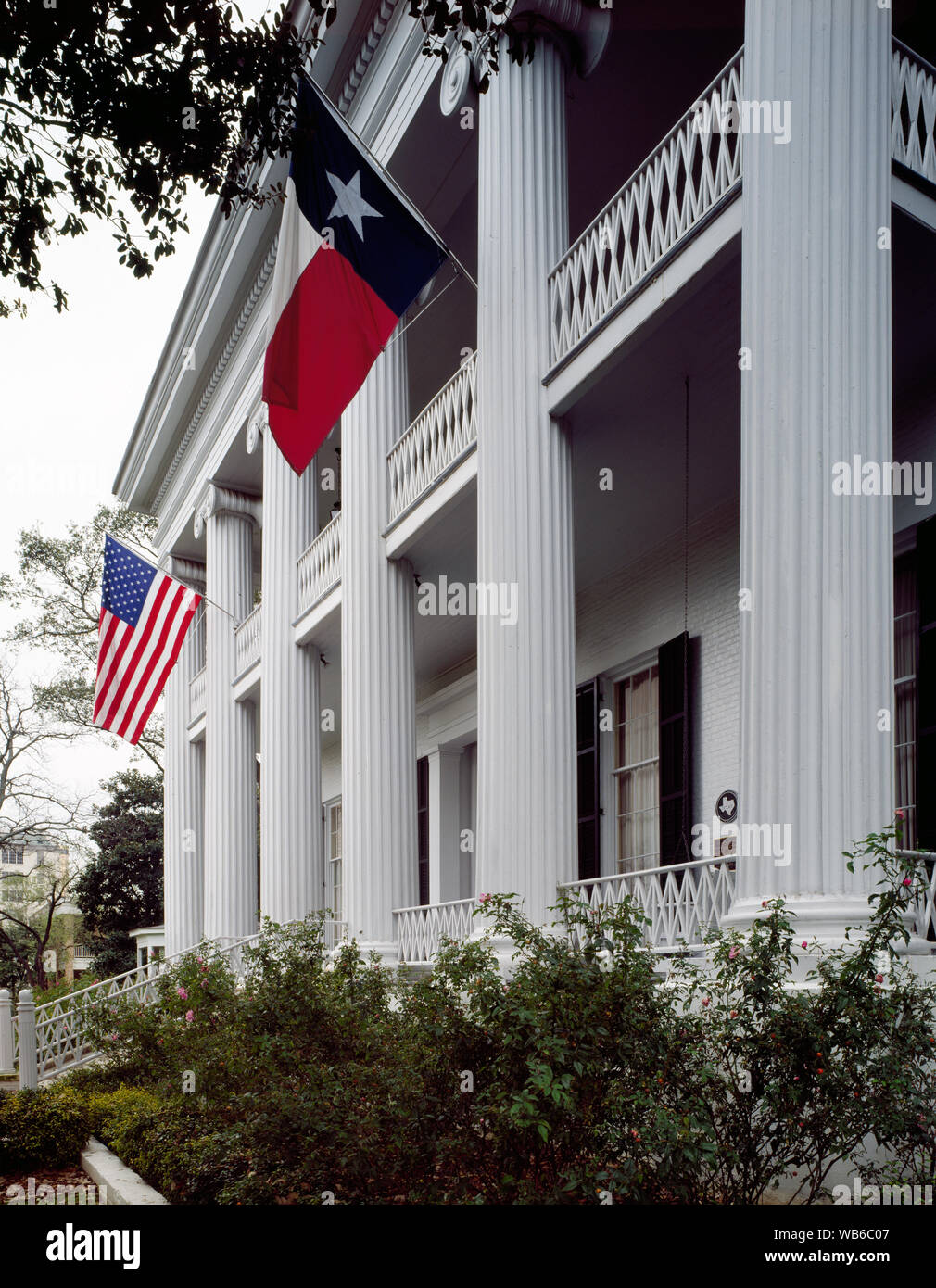 Außen, Texas Governor's Mansion, Austin, Texas, USA Stockfoto