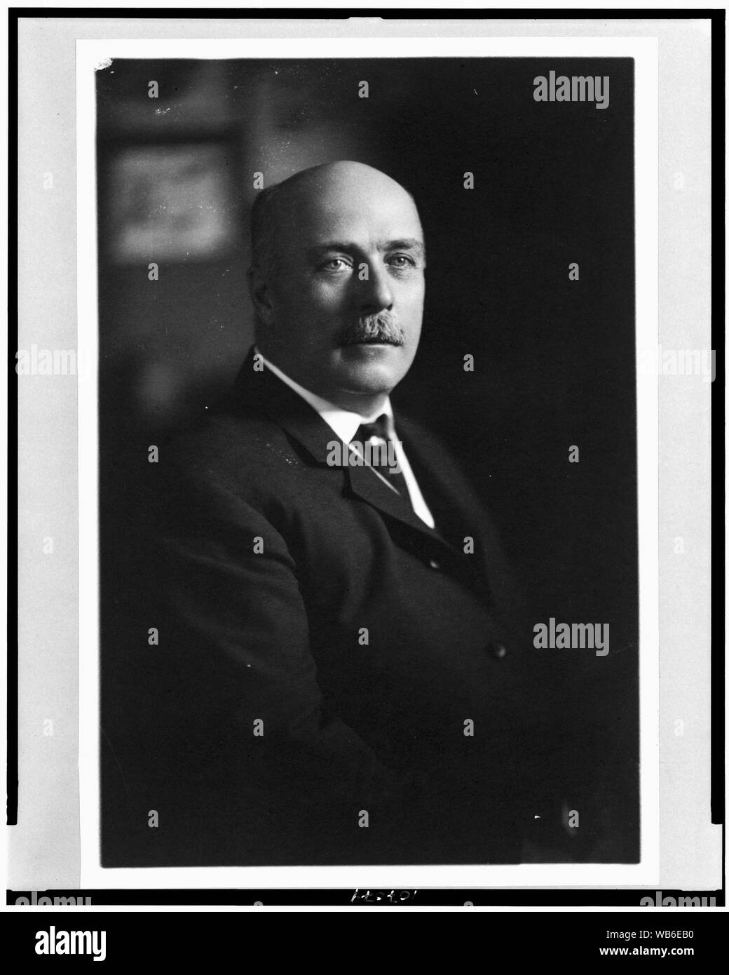 F.D. Underwood, Brustbild, Blick leicht nach rechts Abstract / Medium: 1 Foto: Platin. Stockfoto