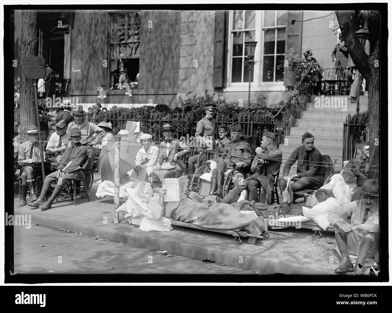 Erste ABTEILUNG A.E.F. AMERICAN Expeditionary Forces. Verschiedene ANSICHTEN DER PARADE Abstract / Medium: 1 Negativ: Glas; 5 x 7 in. oder kleiner Stockfoto