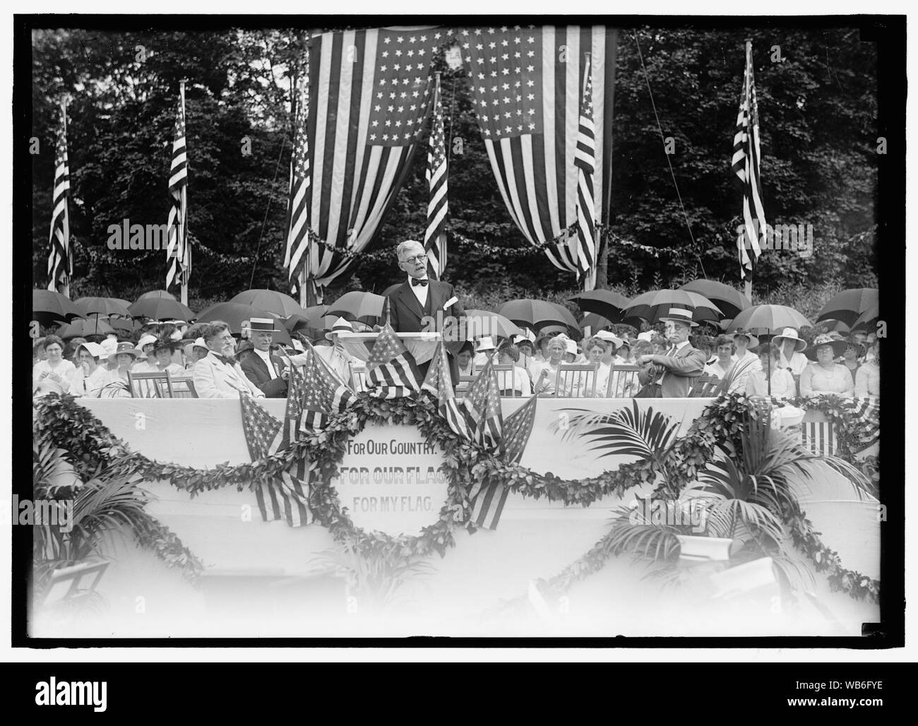 FLAG TAG. VICE PRESIDENT MARSHALL SPRECHEN. Abstract / Medium: 1 Negativ: Glas; 5 x 7 in. oder kleiner Stockfoto