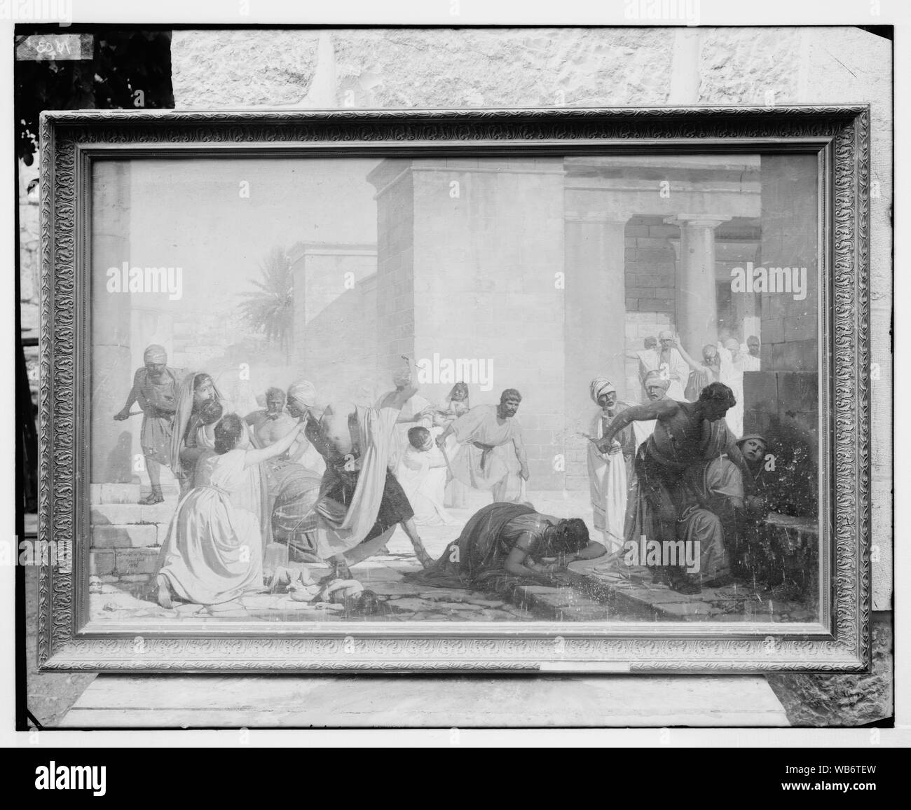 Berühmte religiöse Gemälde. Tötung der Unschuldigen Kinder von Rama, die in der Geburtskirche Abstract / Medium: G. Eric und Edith Matson Fotosammlung Stockfoto Berühmte religiöse Gemälde. Tötung der Unschuldigen Kinder von Rama, die in der Geburtskirche Abstract / Medium: G. Eric und Edith Matson Fotosammlung Stockfoto