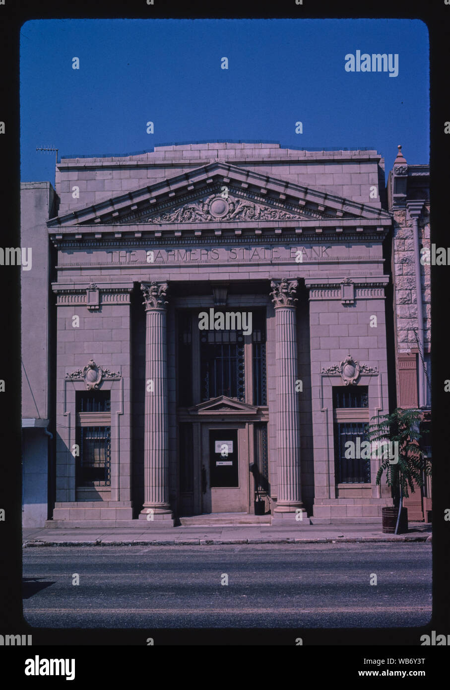 Farmer's State Bank, Austin Avenue, Georgetown, Texas Stockfoto