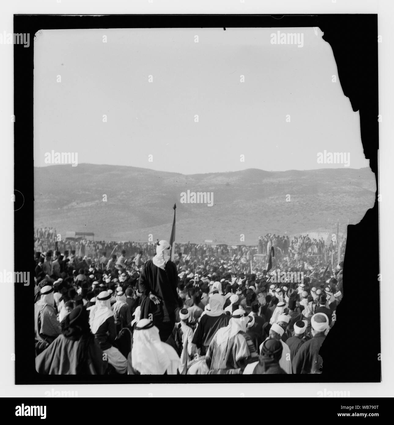 Filme auf dem 14. Sept. 1933, als die Überreste von König Feisal des Irak wurden von Europa nach Haifa brachte auf Bagdad Abstract/Medium geflogen werden: G. Eric und Edith Matson Foto Sammlung Stockfoto