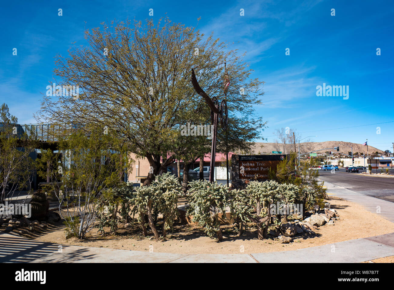 Kalifornien, Amerika, 7. März, 2018. Joshua Tree National Park Visitor Centre. Der Park ist ein US-amerikanischer Nationalpark im Südosten von Kalifornien, Eas Stockfoto