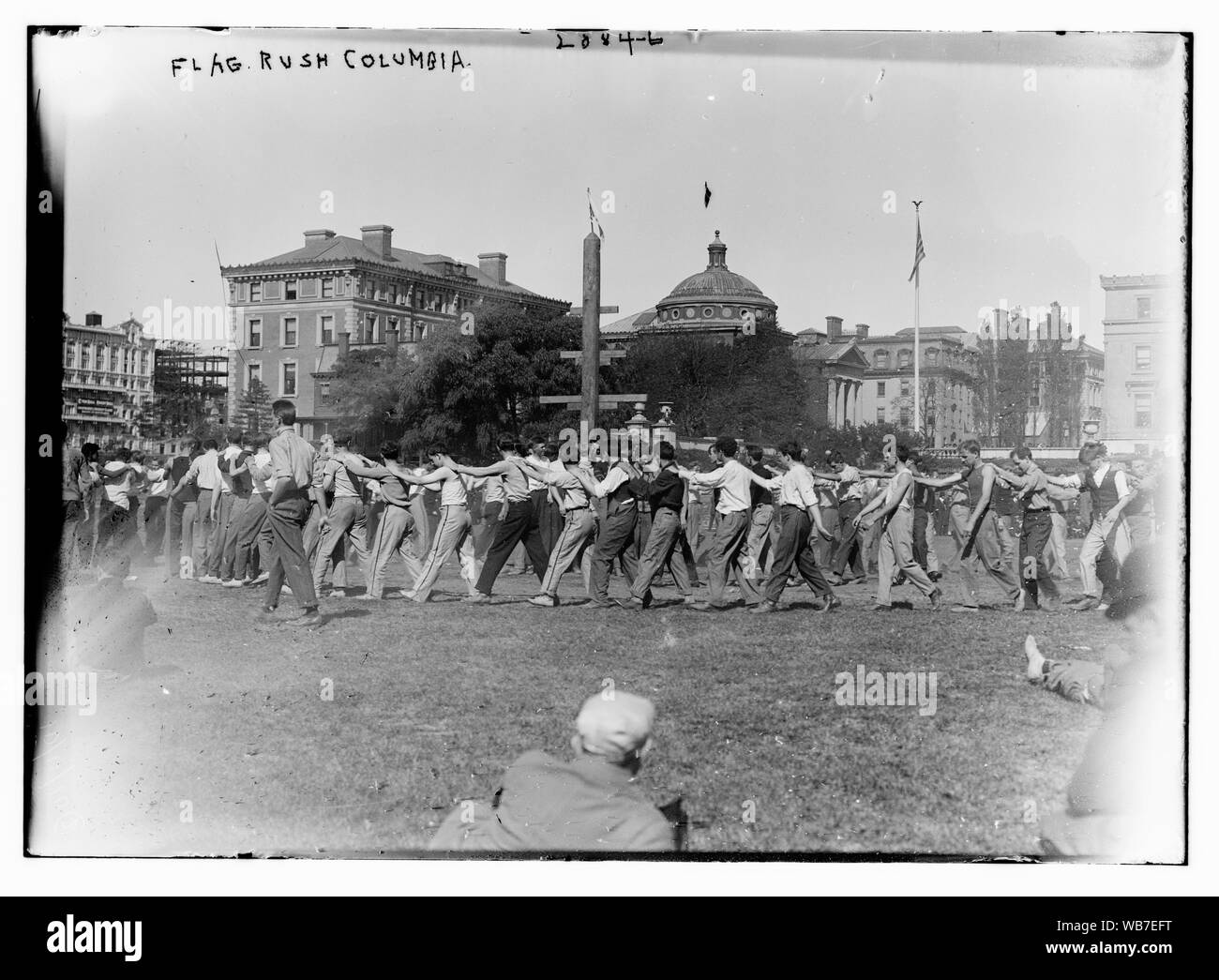 Flagge Rush, Columbia Abstract / Medium: 1 Negativ: Glas; 5 x 7 in. oder kleiner. Stockfoto