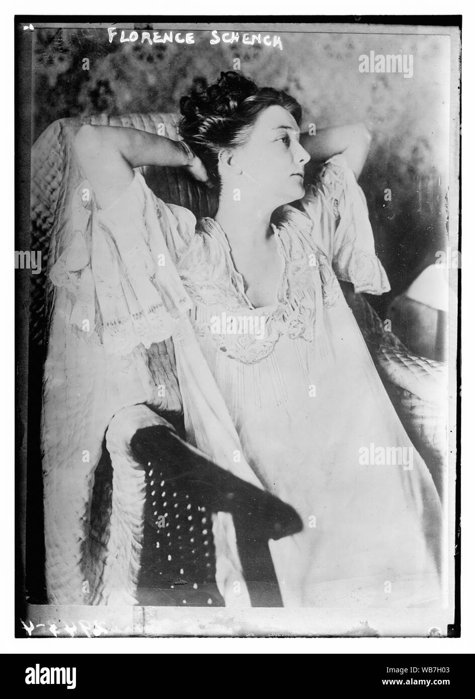 Florenz Schenck Abstract / Medium: 1 Negativ: Glas; 5 x 7 in. oder kleiner. Stockfoto