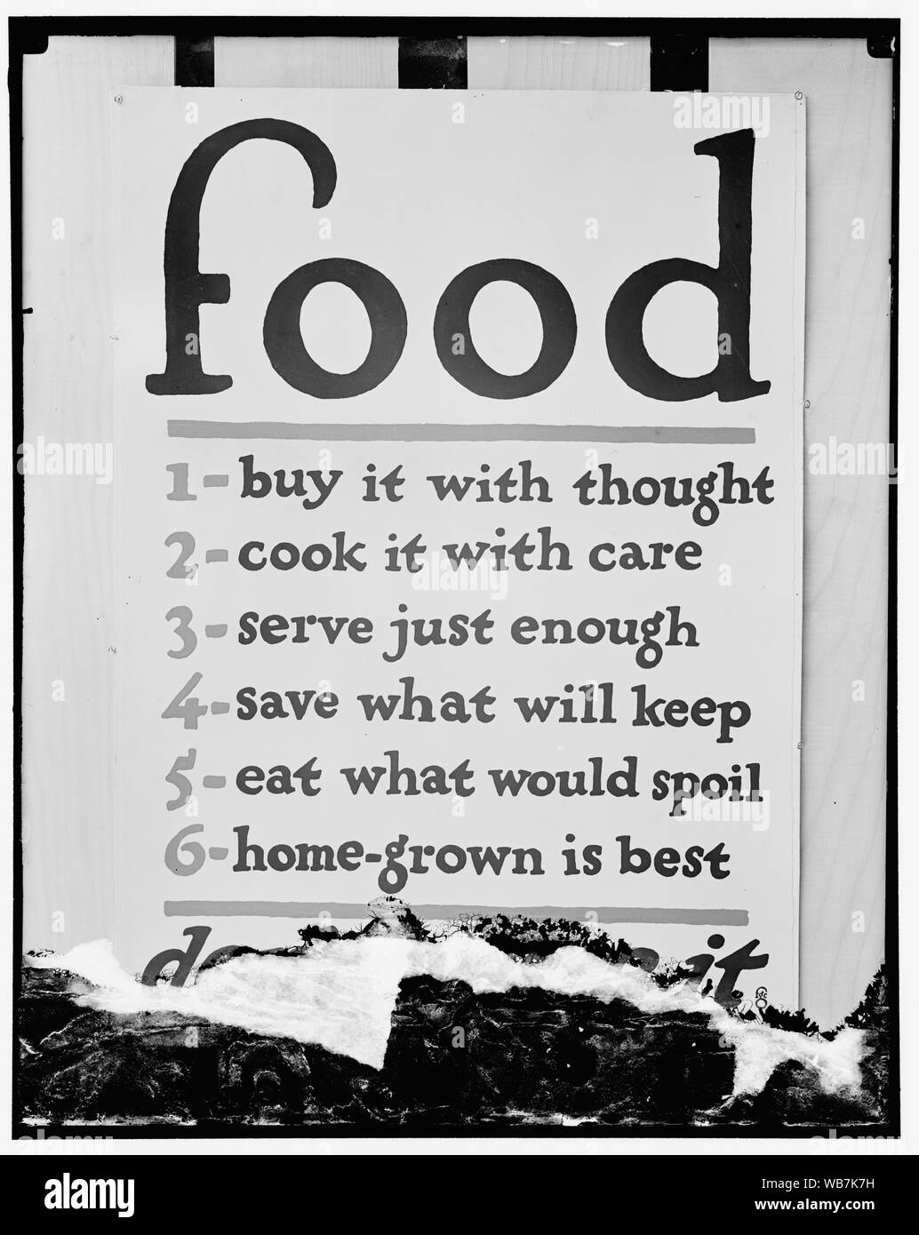 Essen Verwaltung poster Abstract / Medium: Harris & Ewing Fotosammlung Stockfoto