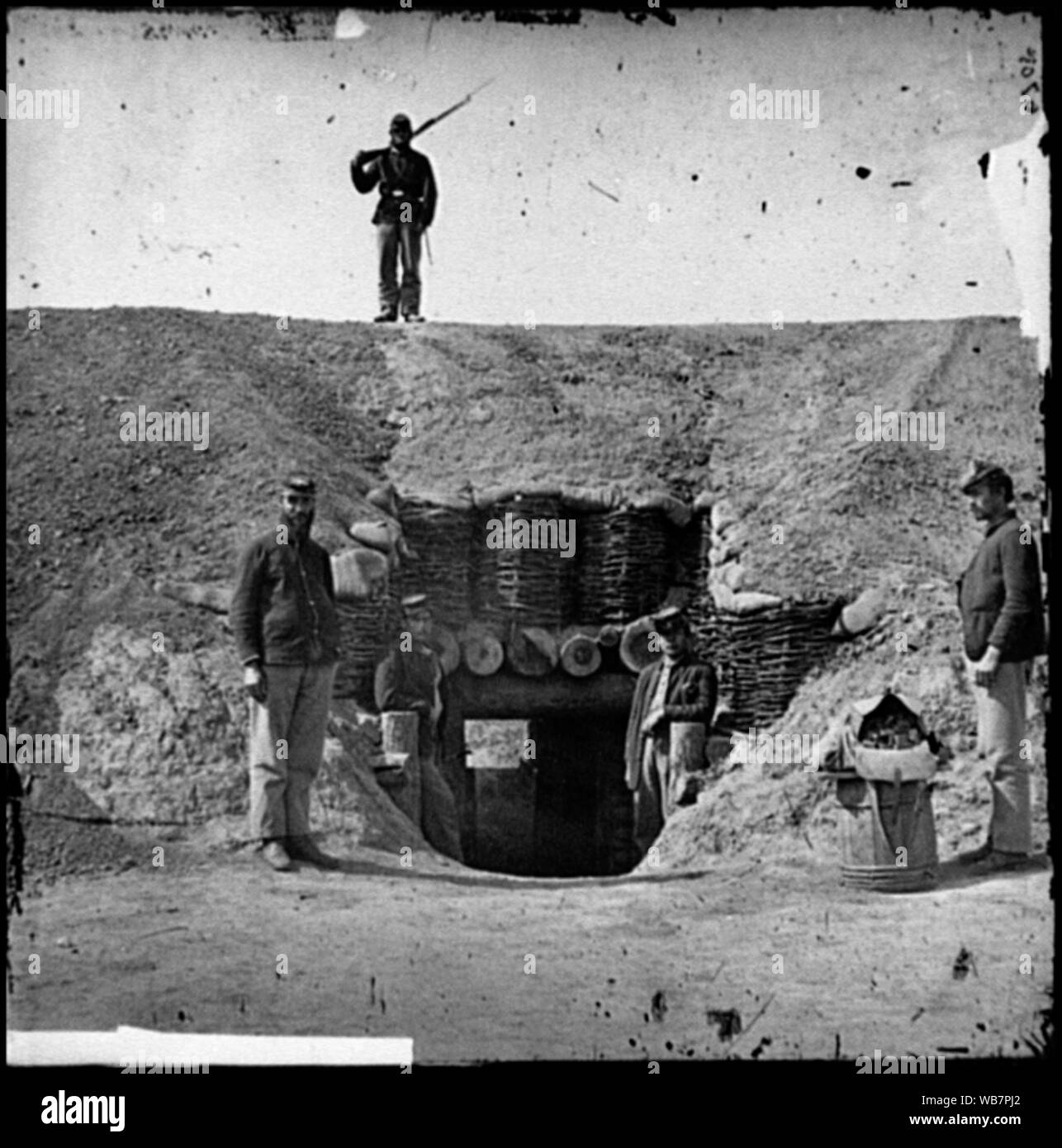 Fort Brady, Va Eingang Magazin Abstract: Ausgewählte Bürgerkrieg Fotografien, 1861-1865 Stockfoto