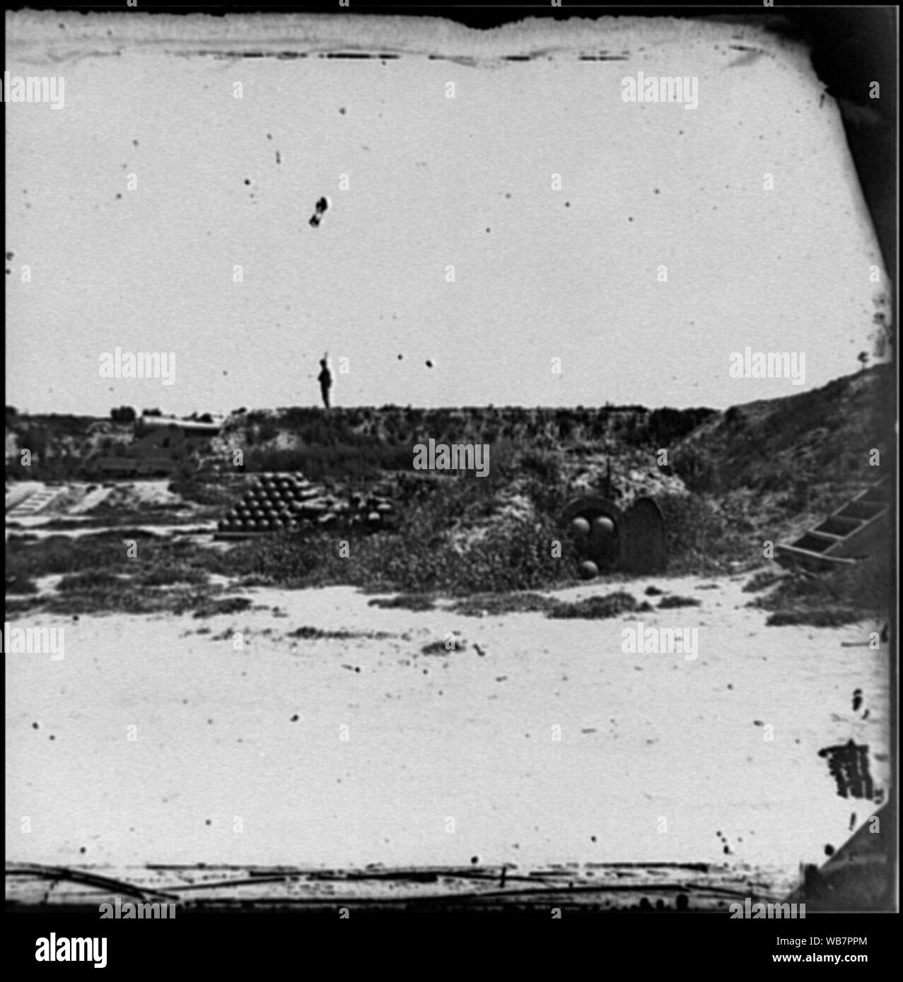 Fort Fisher, N.C. Innenansicht Abstract: Ausgewählte Bürgerkrieg Fotografien, 1861-1865 Stockfoto