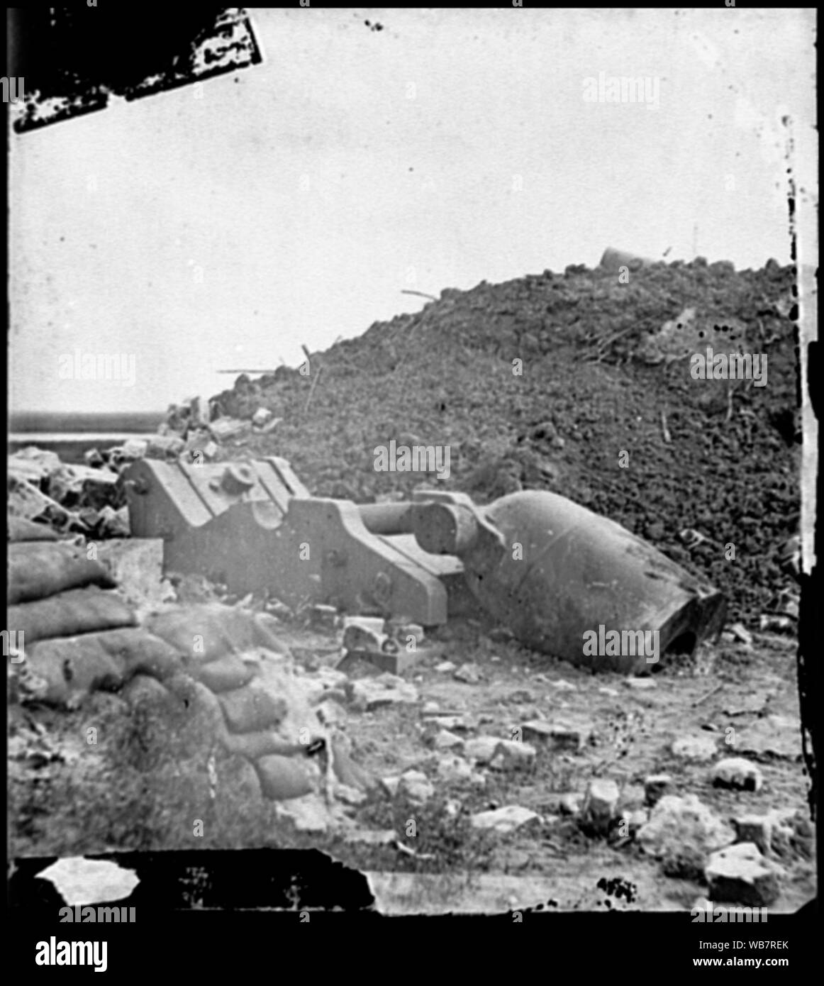 Fort Pulaski, Ga demontiert Mörtel Abstract: Ausgewählte Bürgerkrieg Fotografien, 1861-1865 Stockfoto