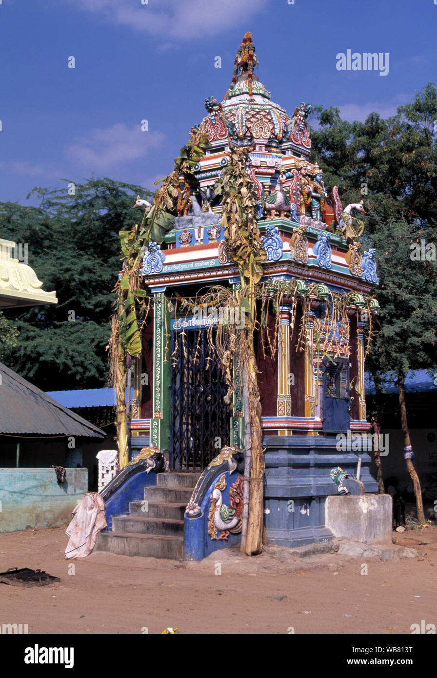 asien, Asien, indien, farbenprächtiger religiöser Tempel Stockfoto