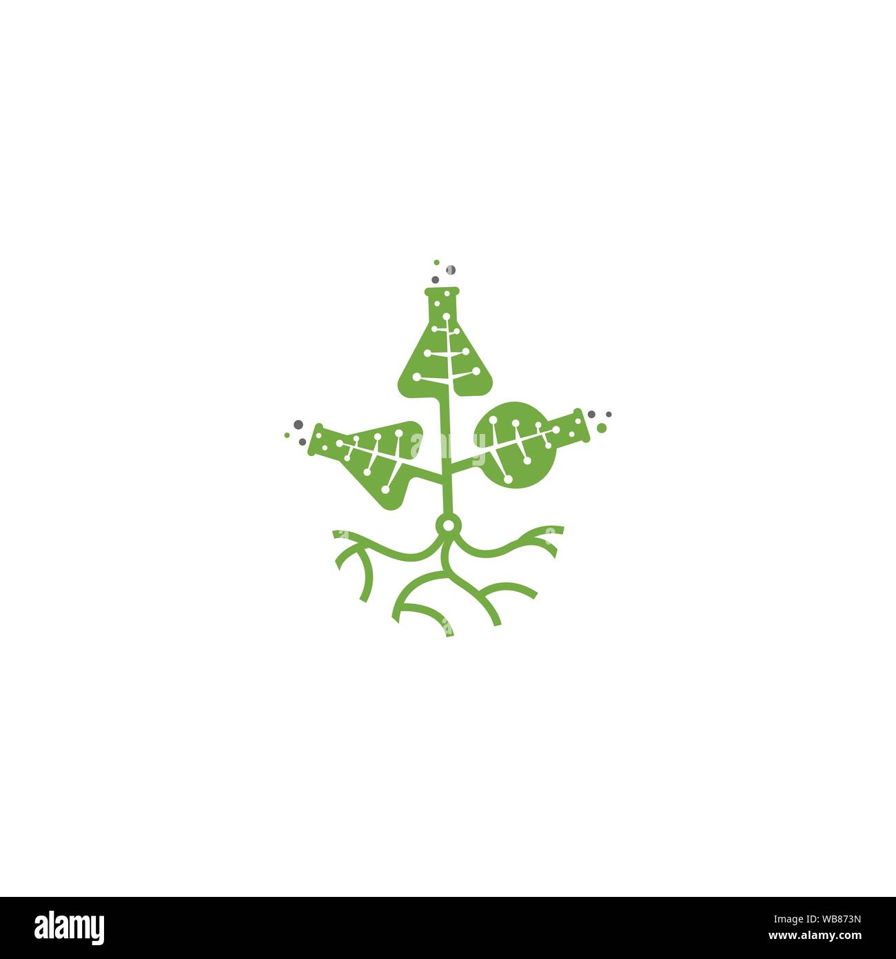 Runde Anlage Logo Design Template Stock Vektor
