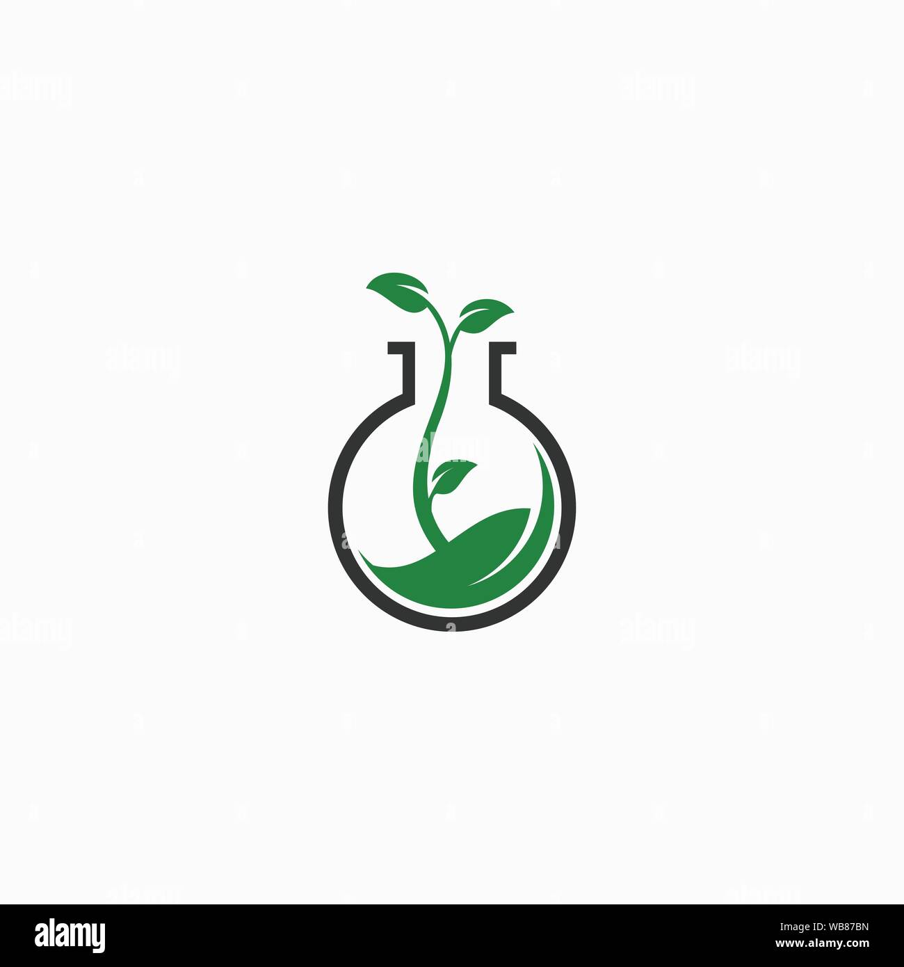 Runde Anlage Logo Design Template Stock Vektor