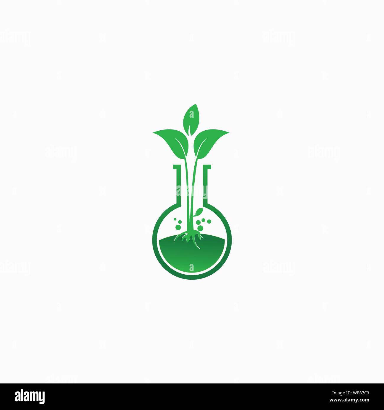 Runde Anlage Logo Design Template Stock Vektor