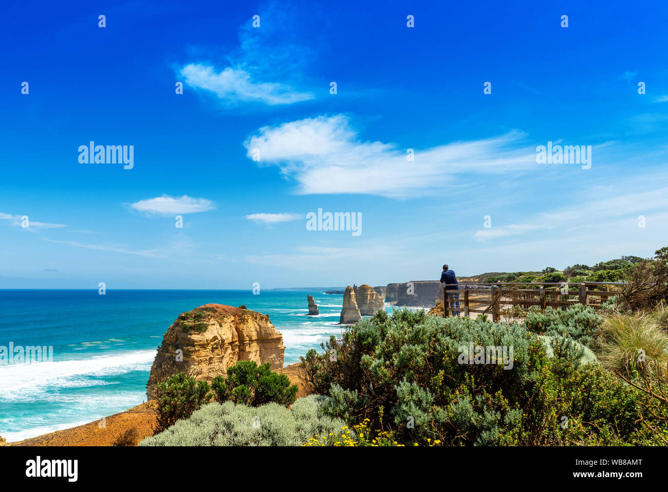 Zwölf Apostel Marine National Park, Victoria, Australien. Kopieren Sie Platz für Text Stockfoto