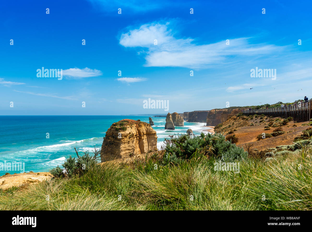 Zwölf Apostel Marine National Park, Victoria, Australien. Kopieren Sie Platz für Text Stockfoto