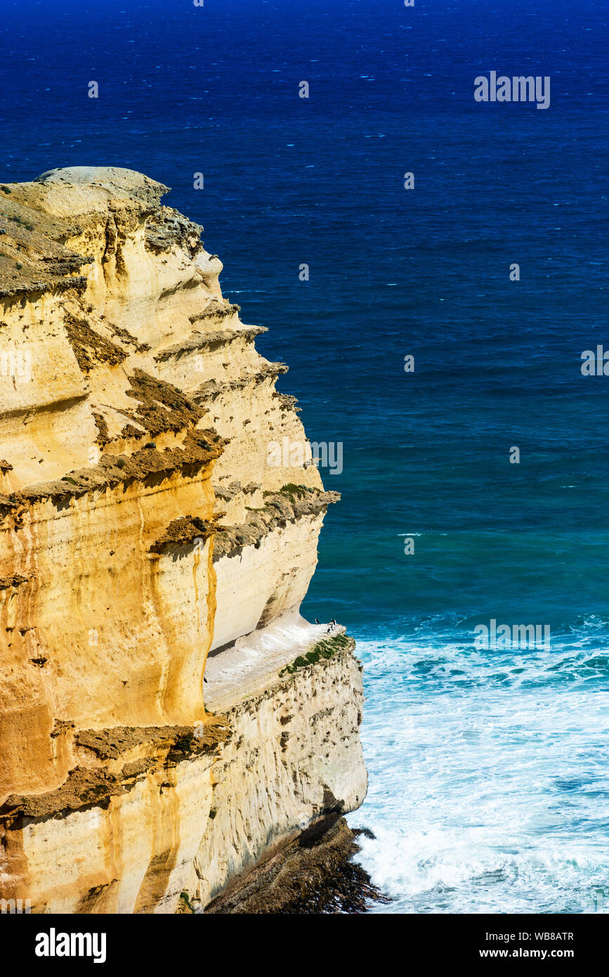Zwölf Apostel Marine National Park, Victoria, Australien. Kopieren Sie Platz für Text. Vertikale Stockfoto