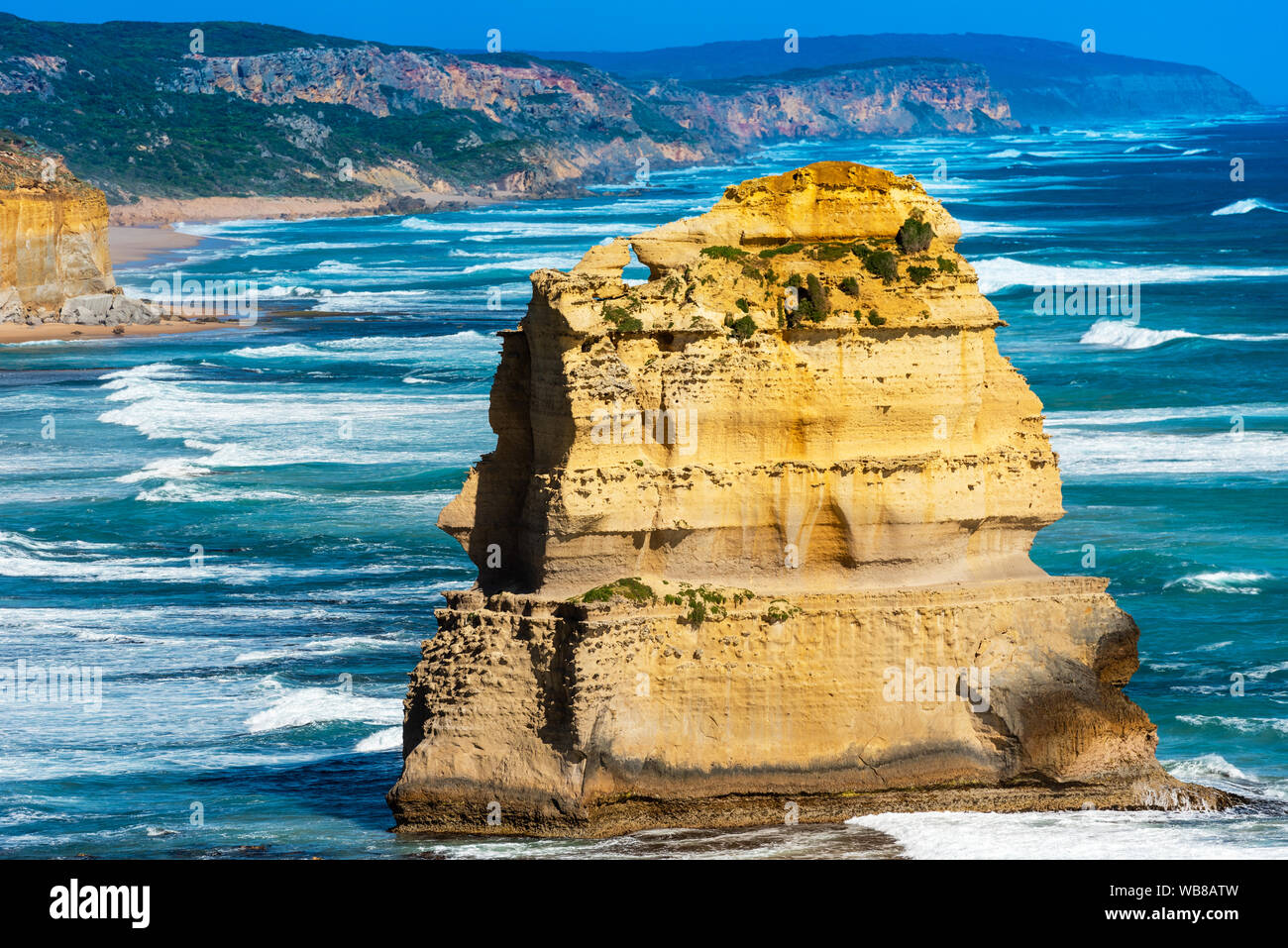 Zwölf Apostel Marine National Park, Victoria, Australien. Kopieren Sie Platz für Text Stockfoto