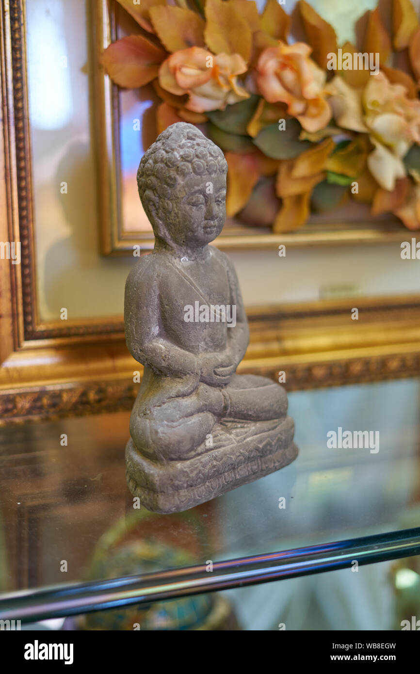 Budha Figur als Dekoration Stockfoto
