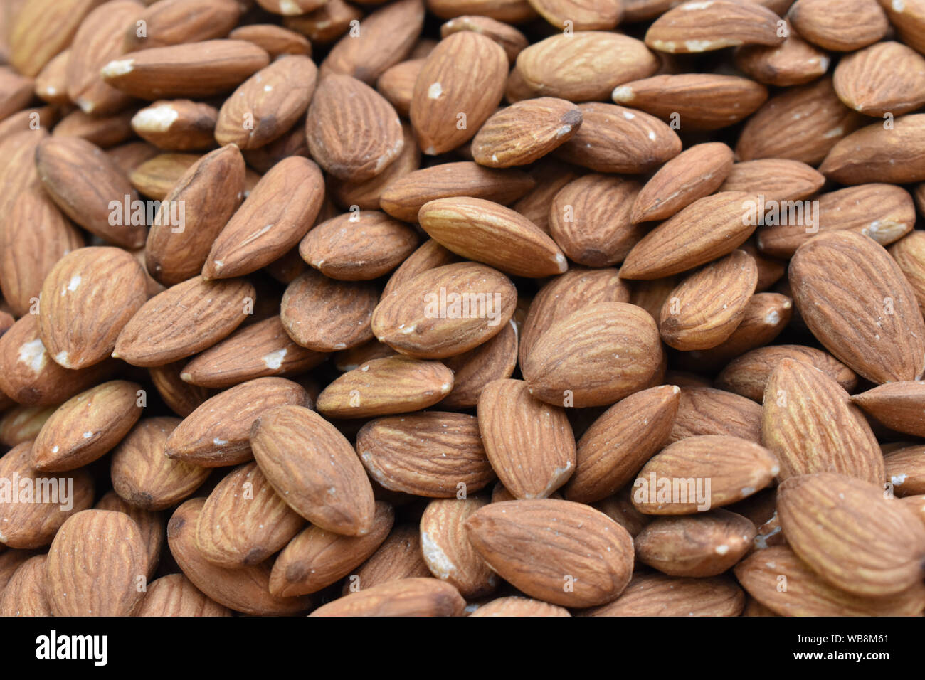 Bulk Mandeln ohne Schale Stockfoto