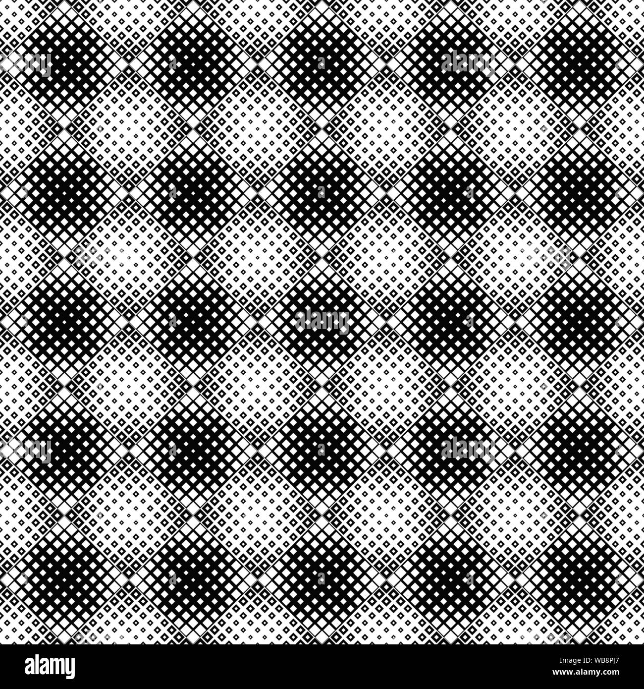 Nahtlose schwarzen und weißen rechteckigen Muster Hintergrund - wiederkehrende geometrische abstrakte Vector Graphic Design Stock Vektor