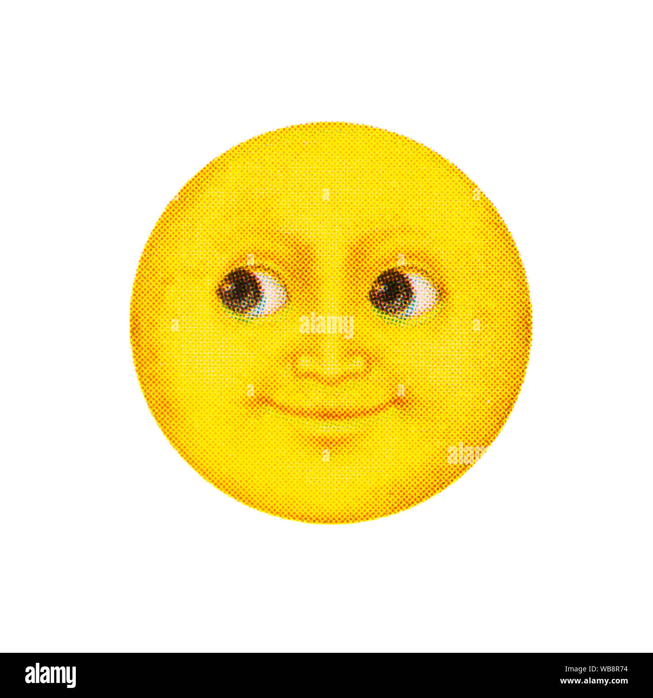 Lächelnde Sonne Emoticon Stockfoto