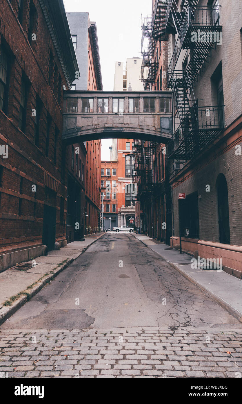 Heften Street in New York City Stockfoto