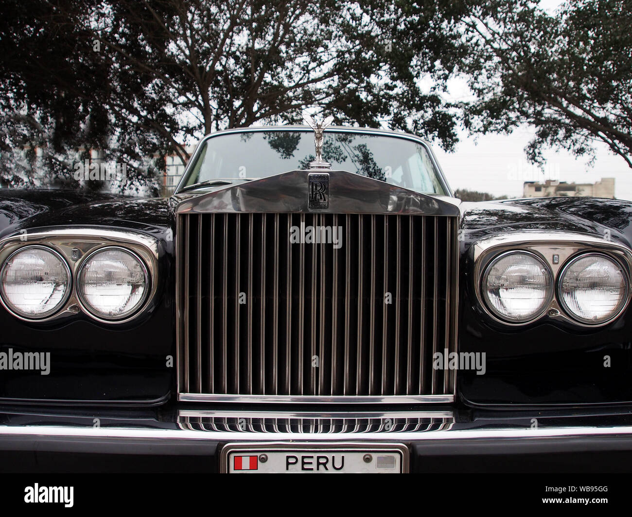 Rolls Royce Limousine am 6. Ausstellung von British Classic Cars in Lima, organisiert von der Antique Automobile Club von Peru - CAAP Stockfoto
