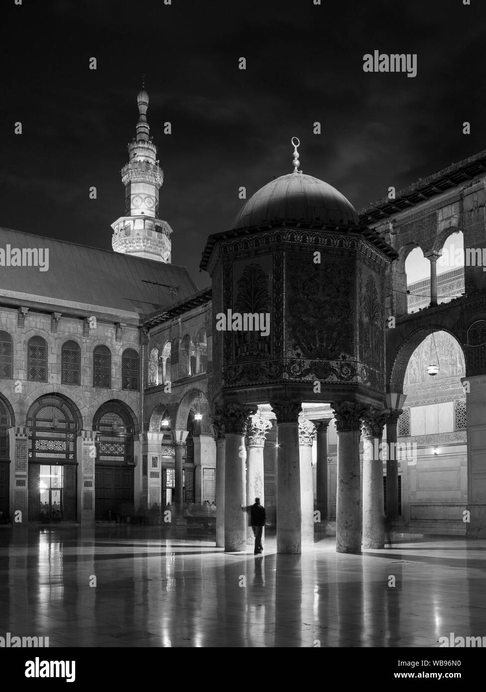 Hof, große Moschee von Damaskus, Syrien Stockfoto