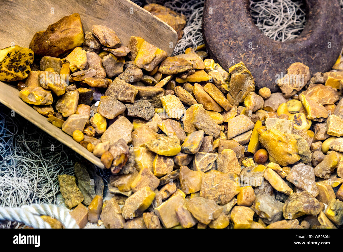 Rohbernstein in Krakau, Polen Stockfoto
